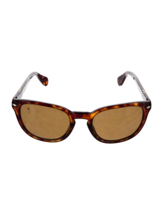 Persol Round Tinted Sunglasses