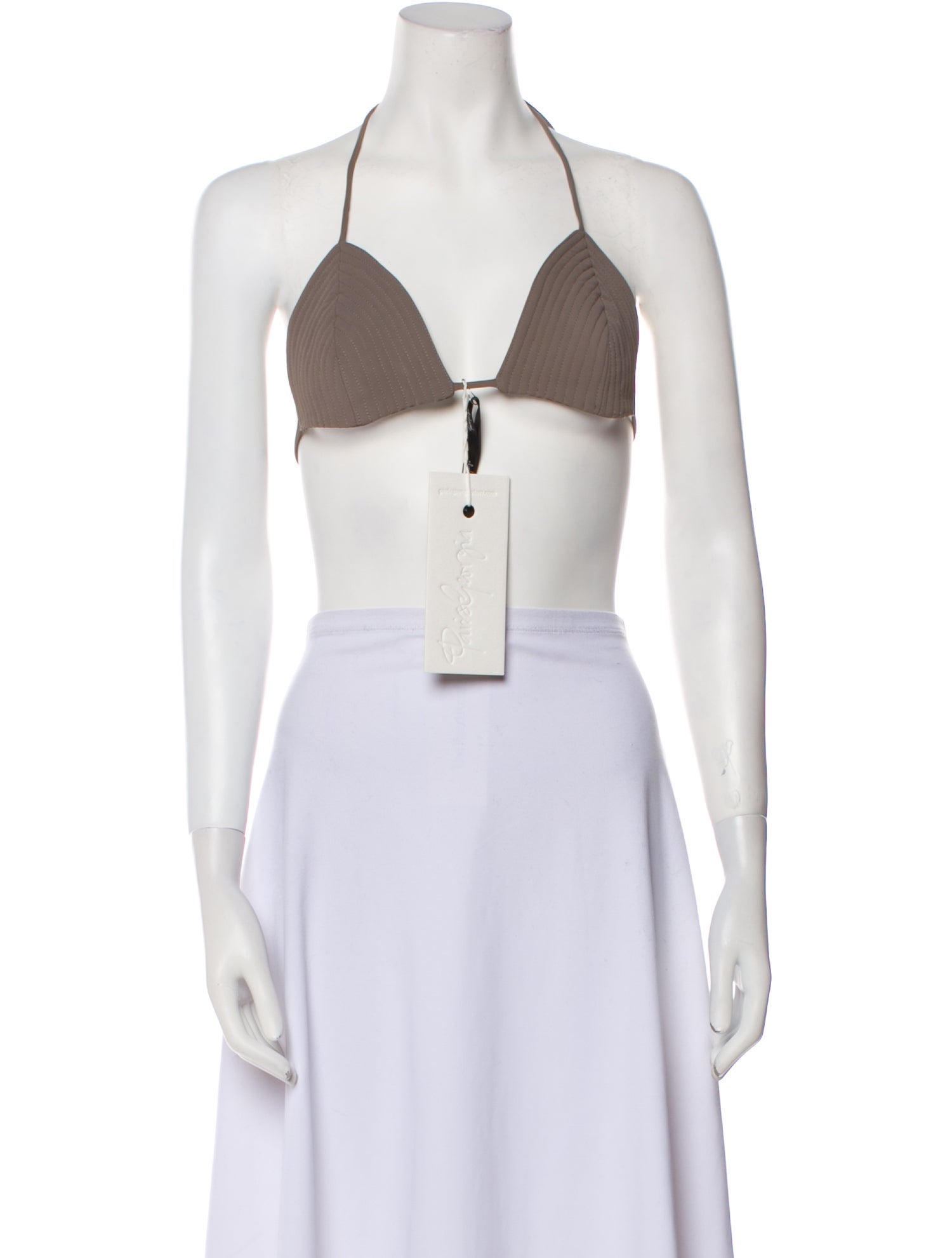 Paris Georgia Halterneck Sleeveless Crop Top