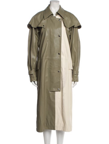 Paris Georgia Coats Colorblock Pattern Trench Coat S