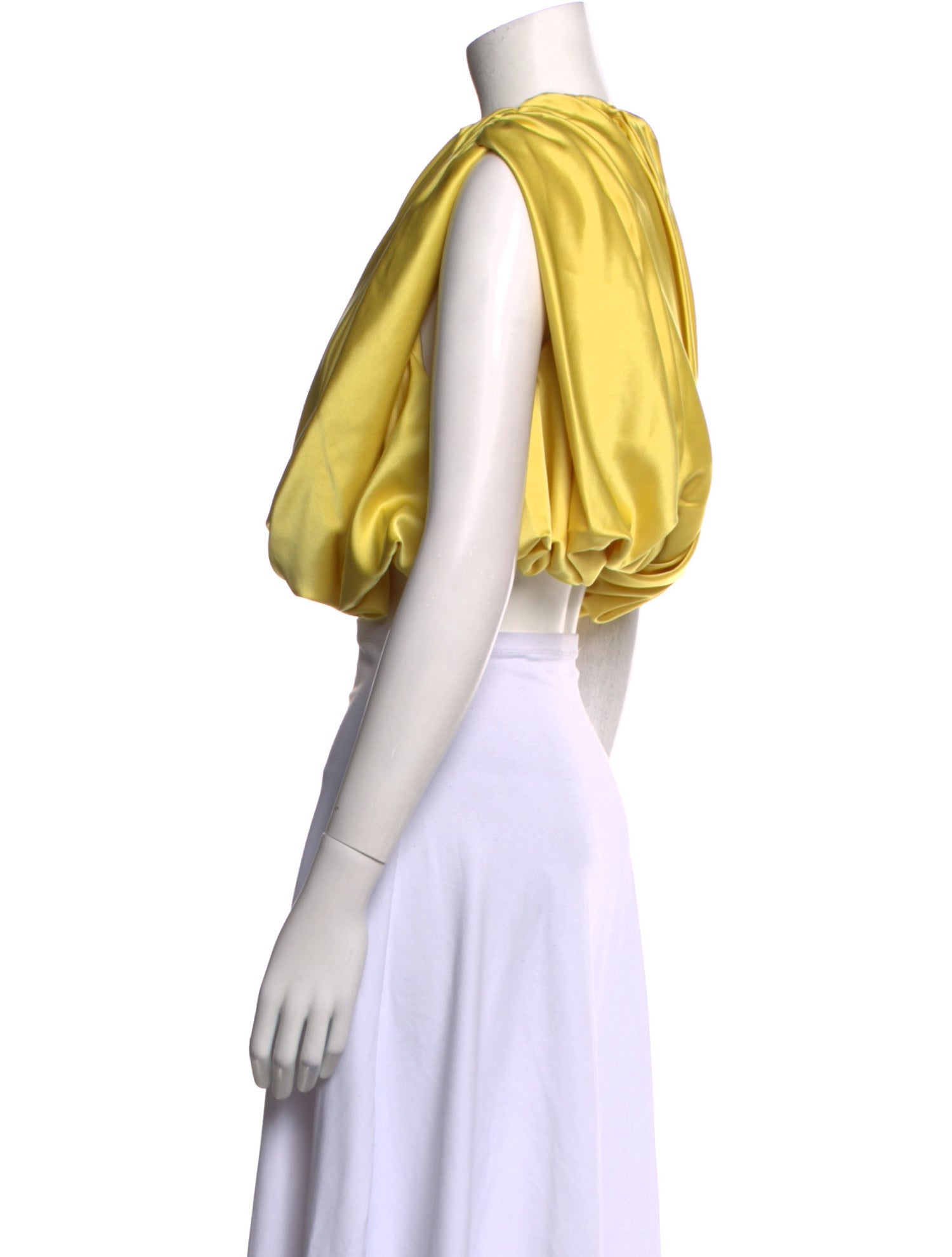 Paris Georgia Crew Neck Sleeveless Crop Top