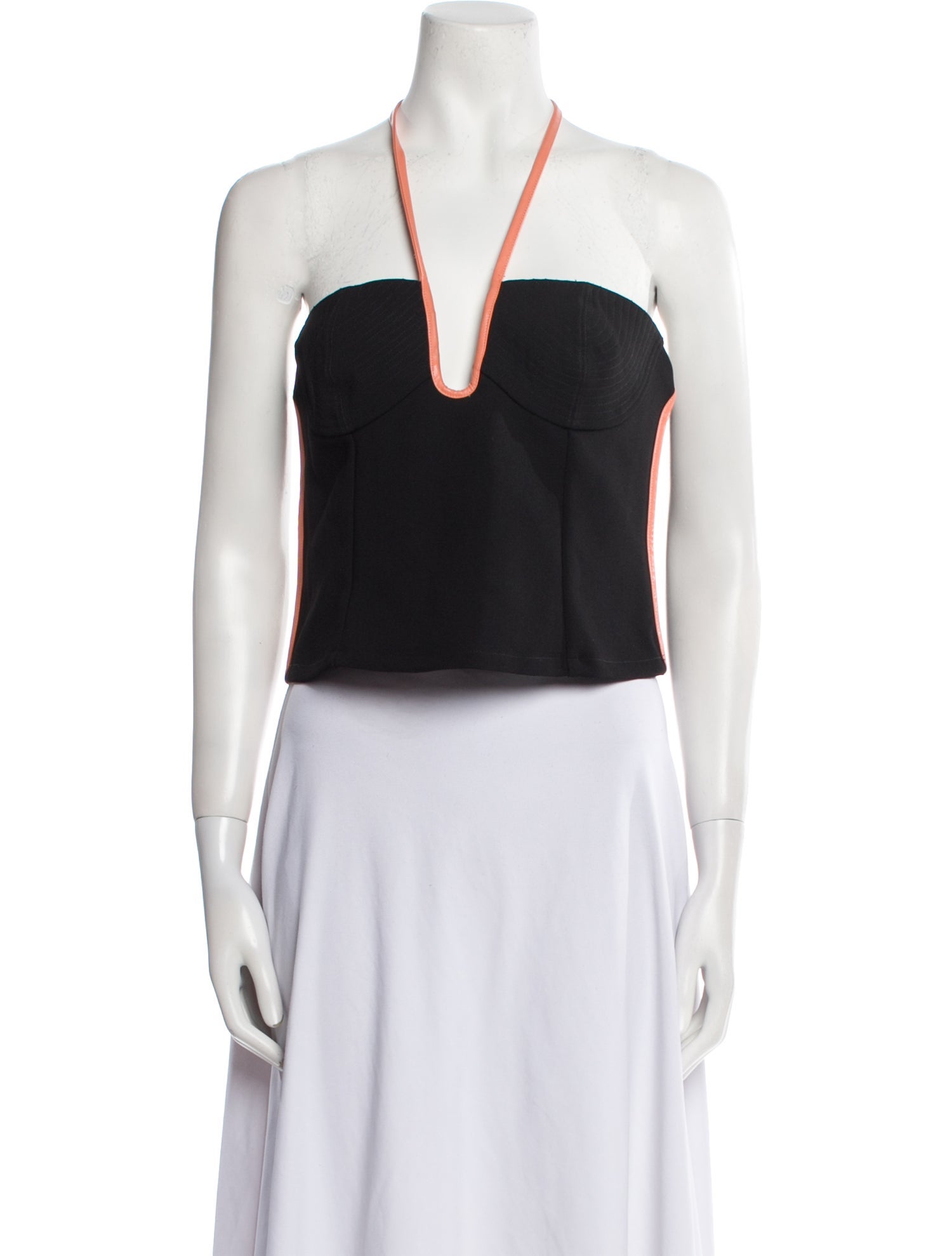 Paris Georgia Halterneck Sleeveless Crop Top