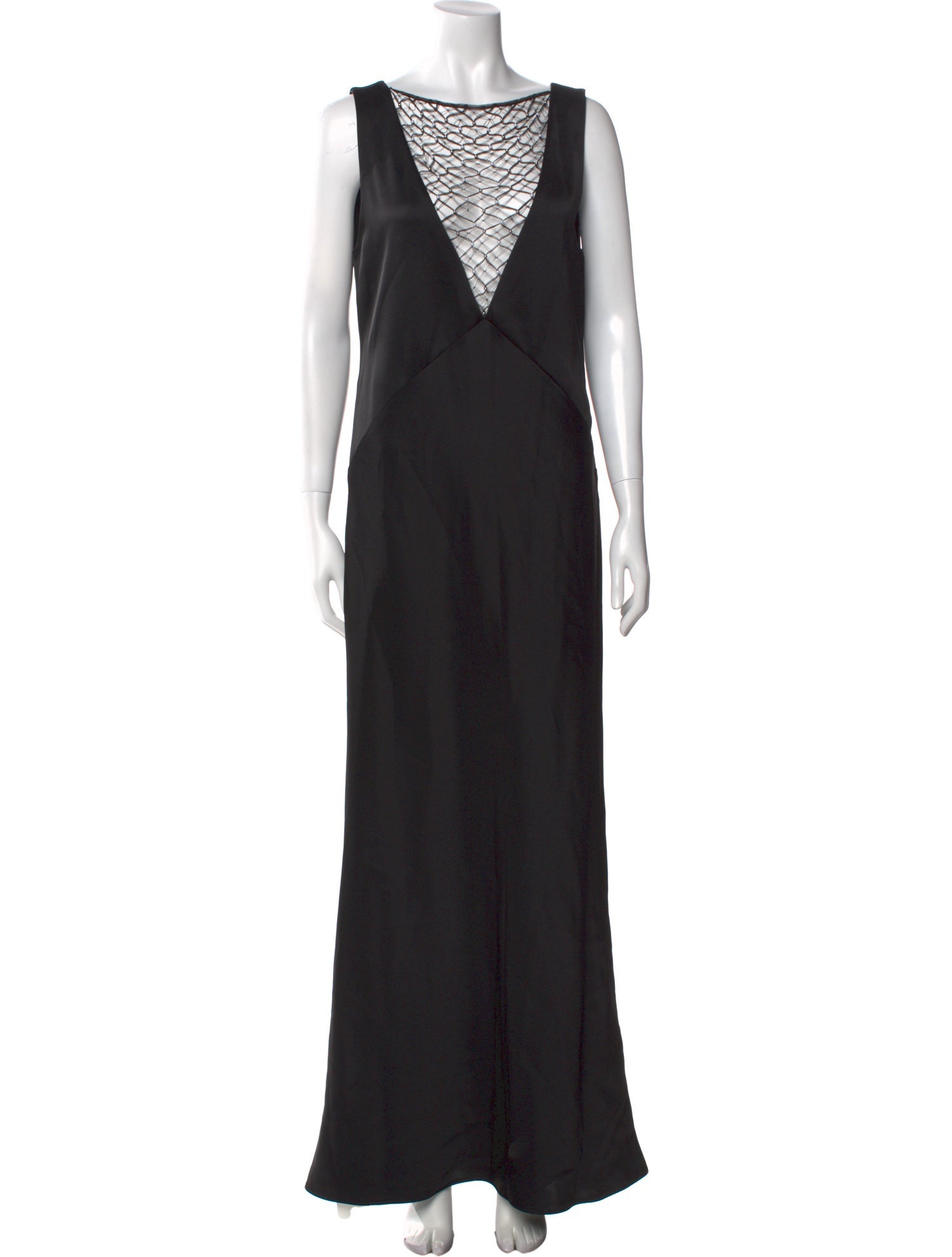 Paris Georgia Bateau Neckline Long Dress