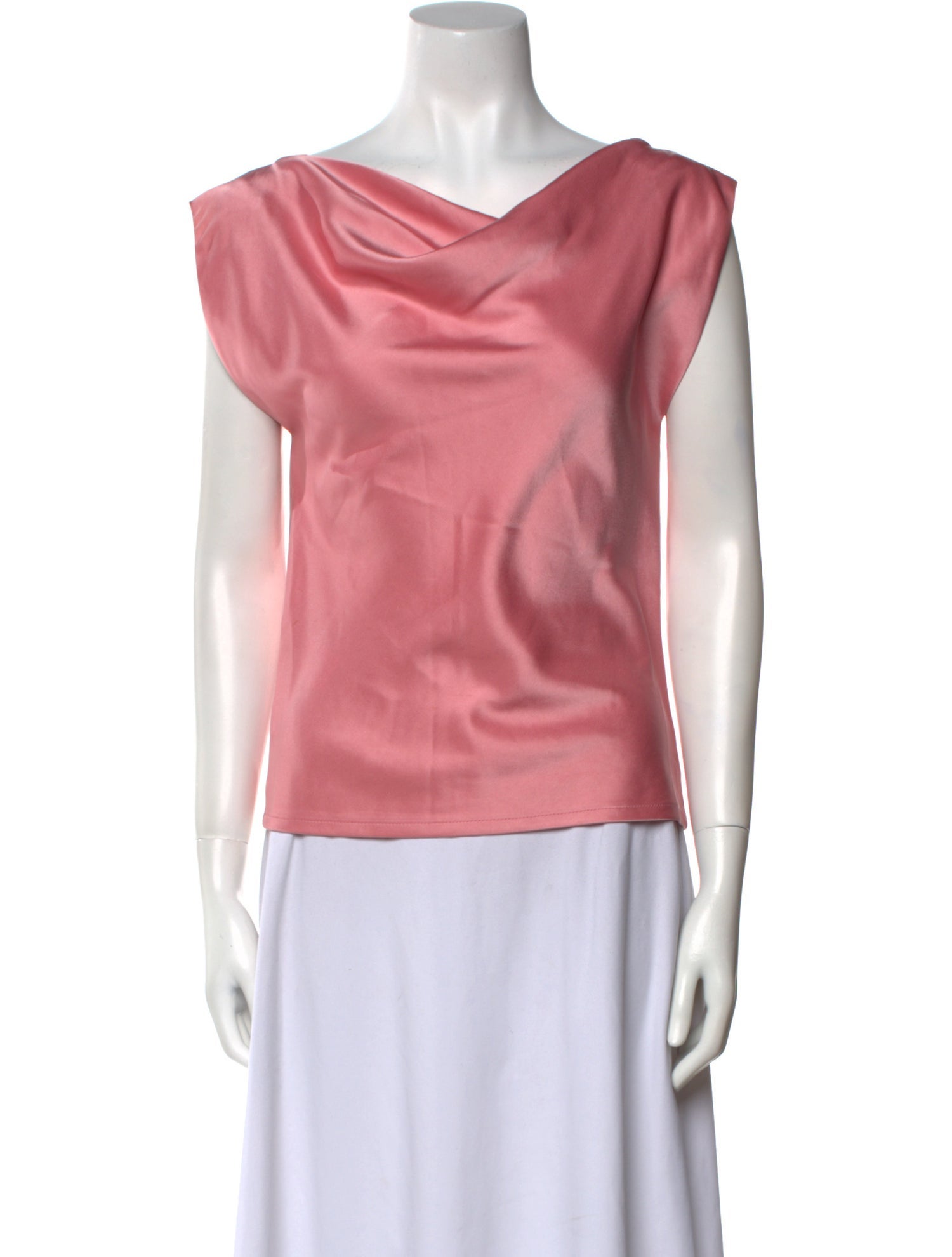 Paris Georgia Cowl Neck Short Sleeve Top