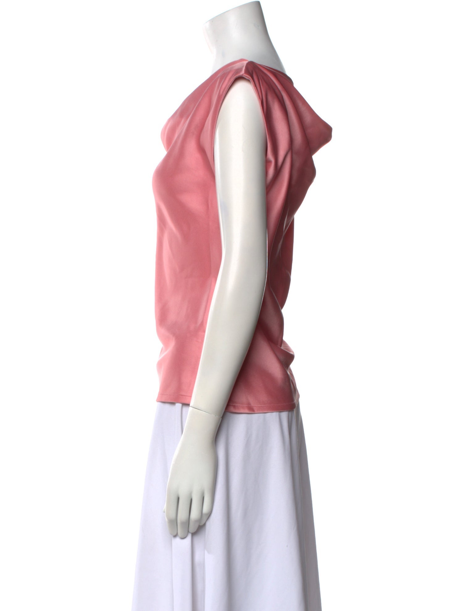 Paris Georgia Cowl Neck Short Sleeve Top