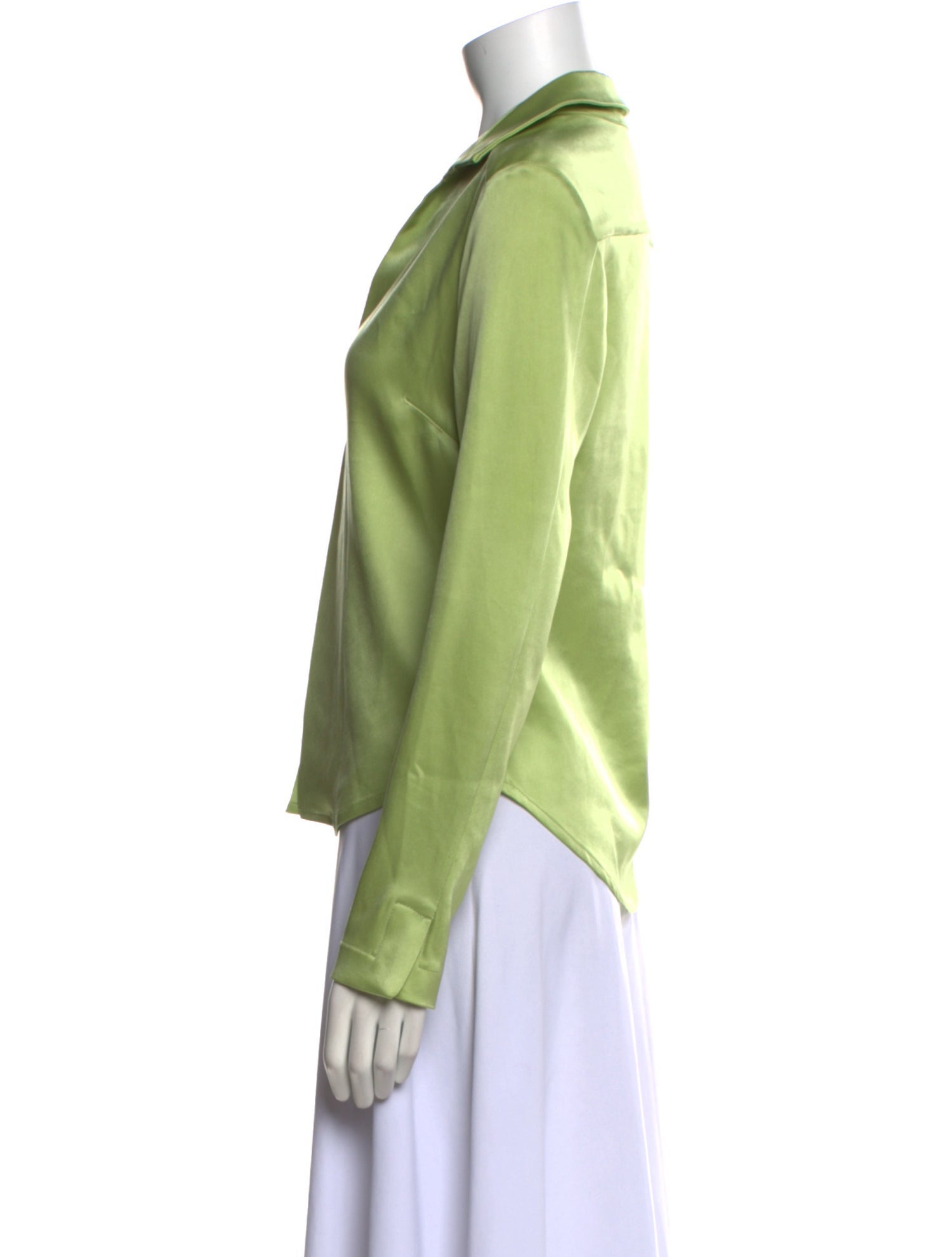 Paris Georgia V-Neck Long Sleeve Button-Up Top