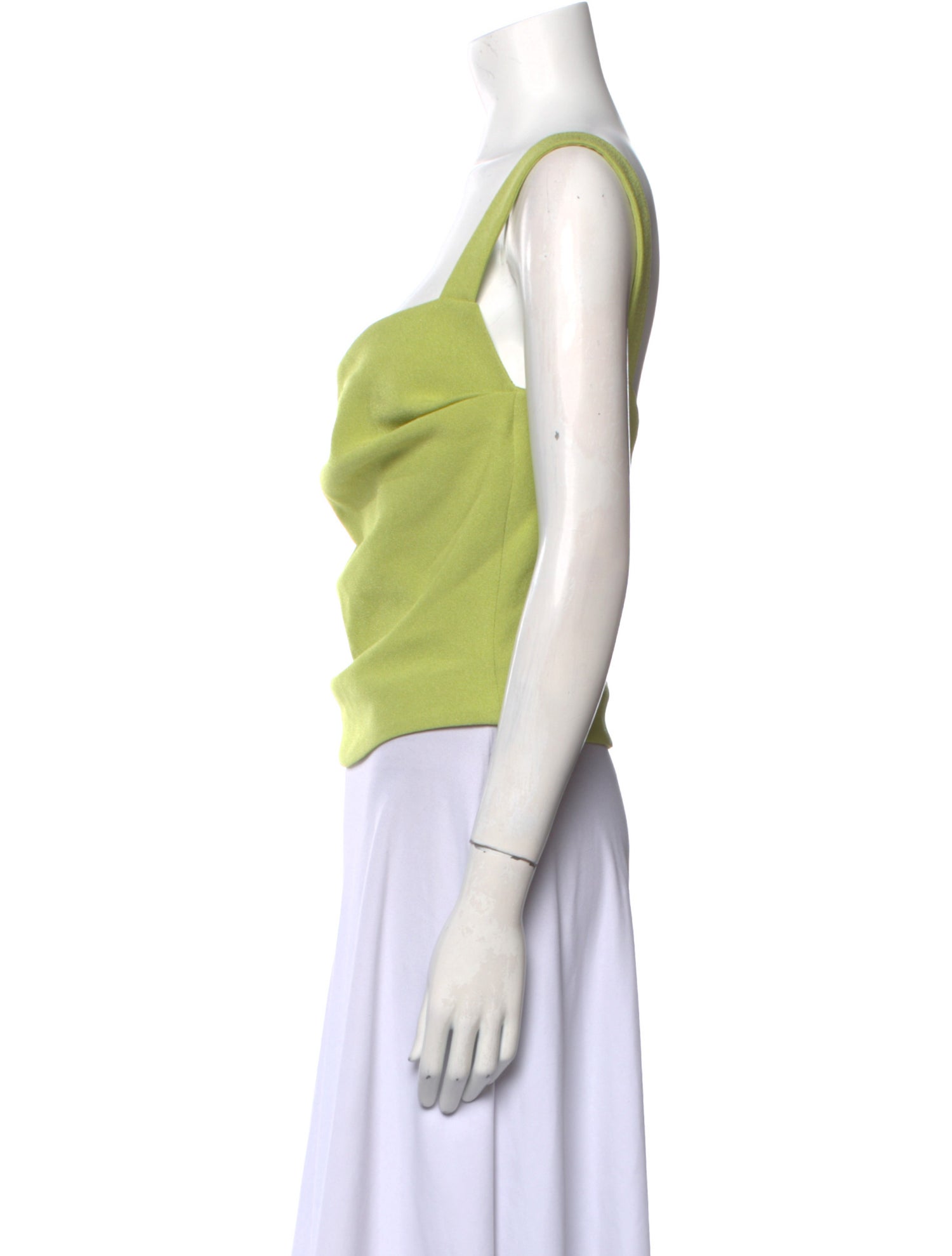 Paris Georgia Square Neckline Sleeveless Crop Top