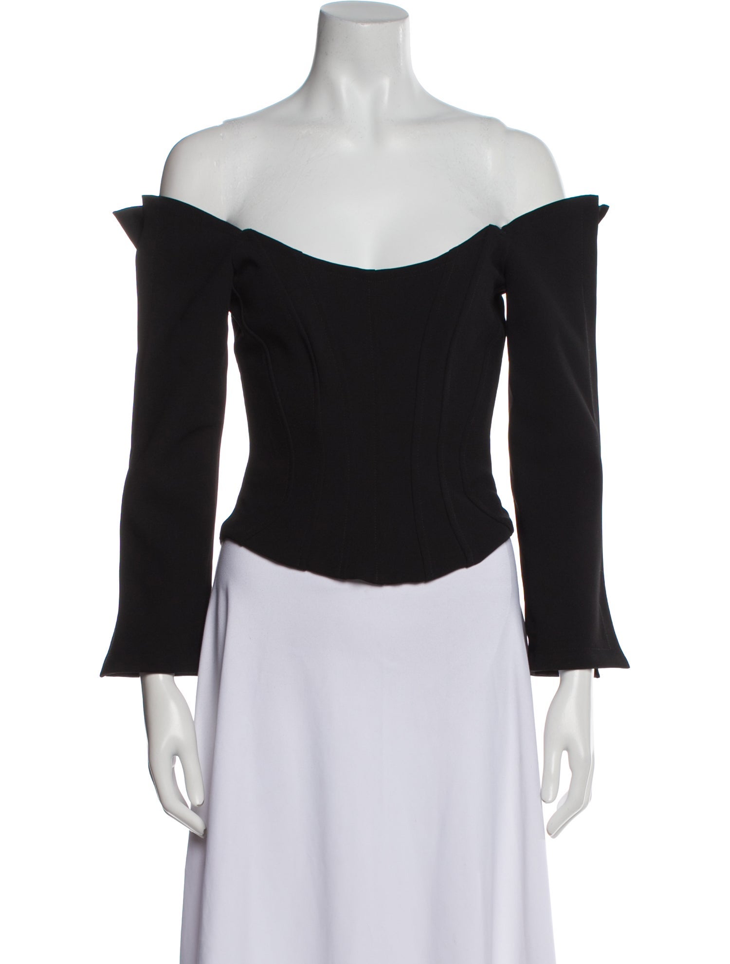 Paris Georgia Off-The-Shoulder Three-Quarter Sleeve Top