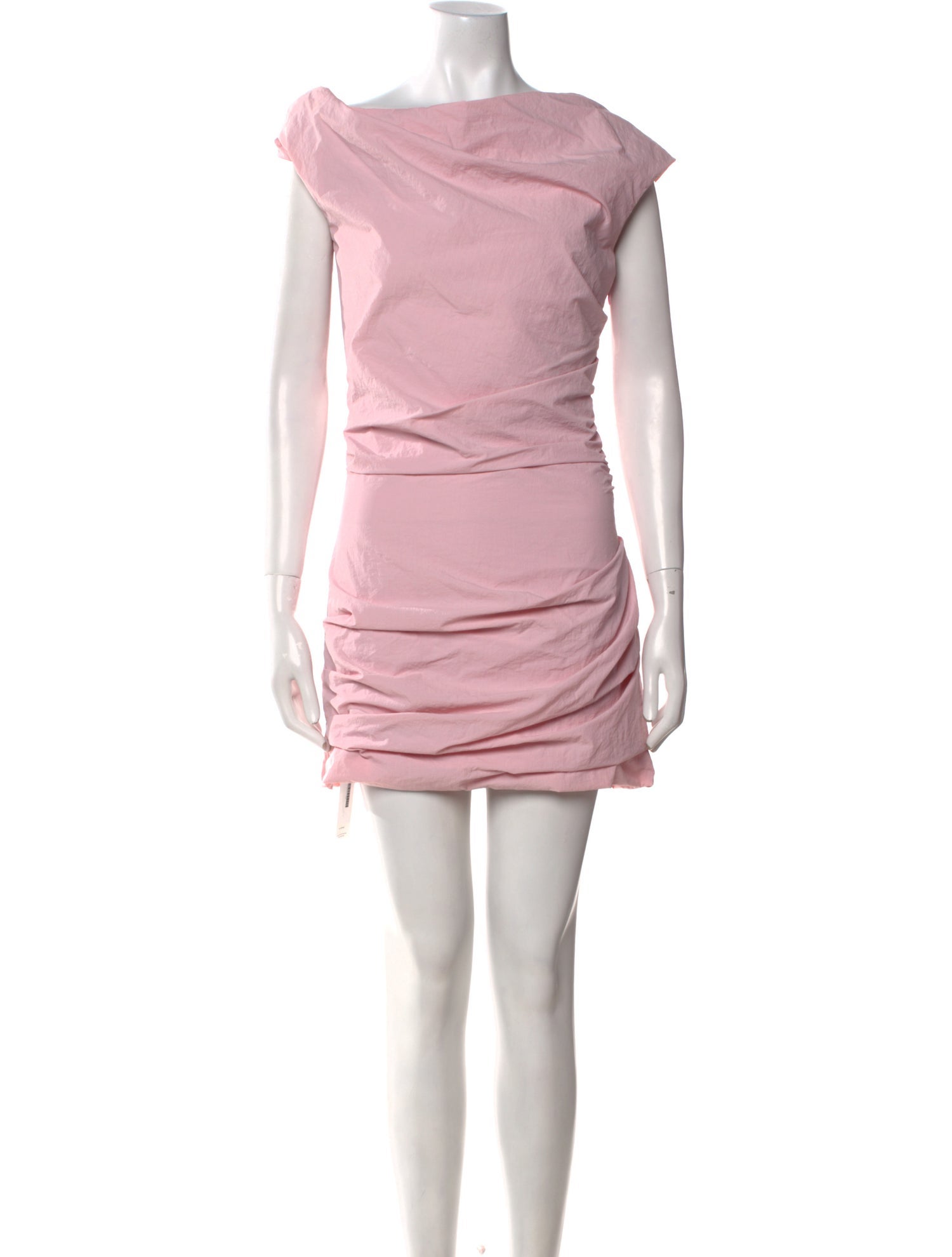 Paris Georgia Bateau Neckline Mini Dress