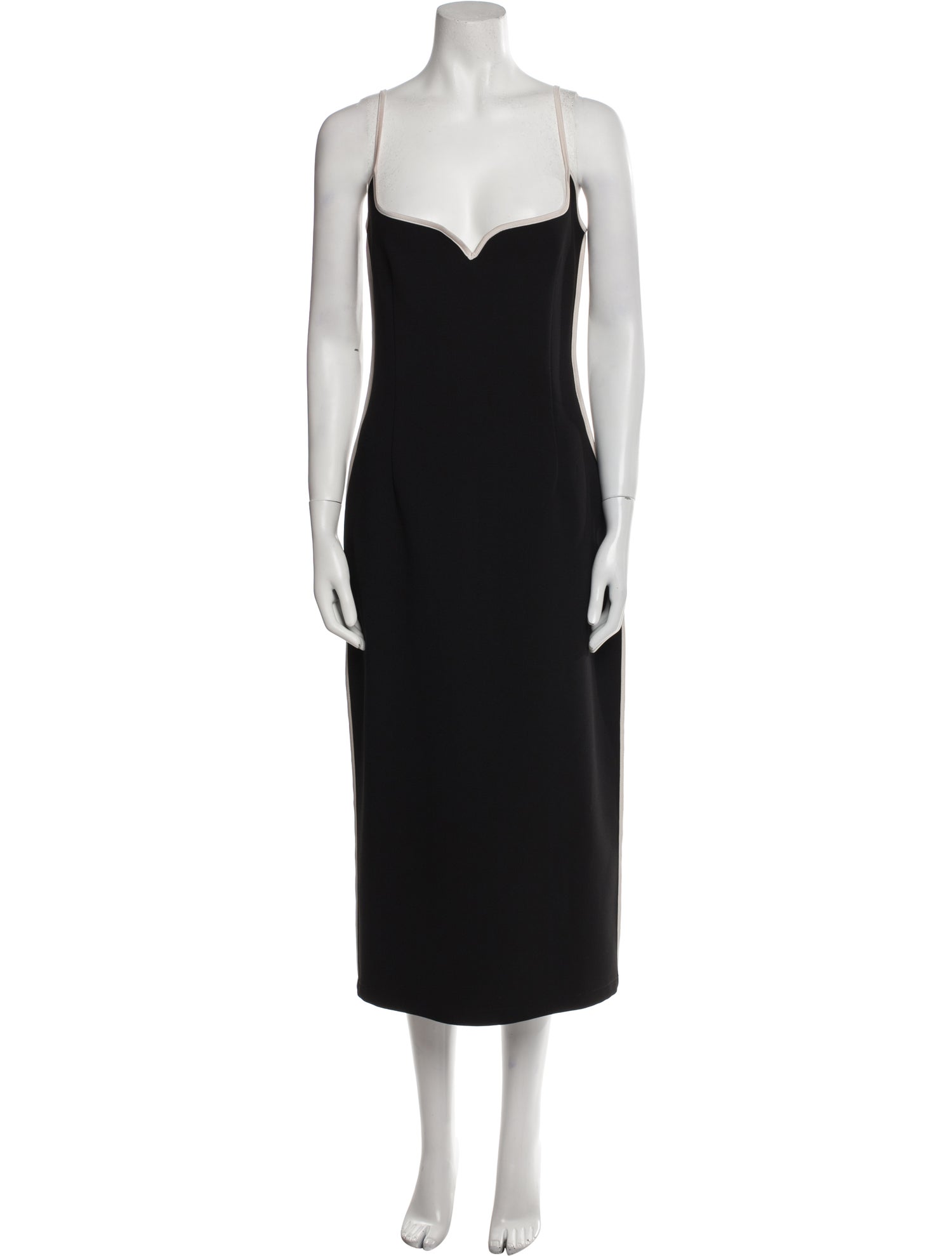 Paris Georgia Square Neckline Long Dress