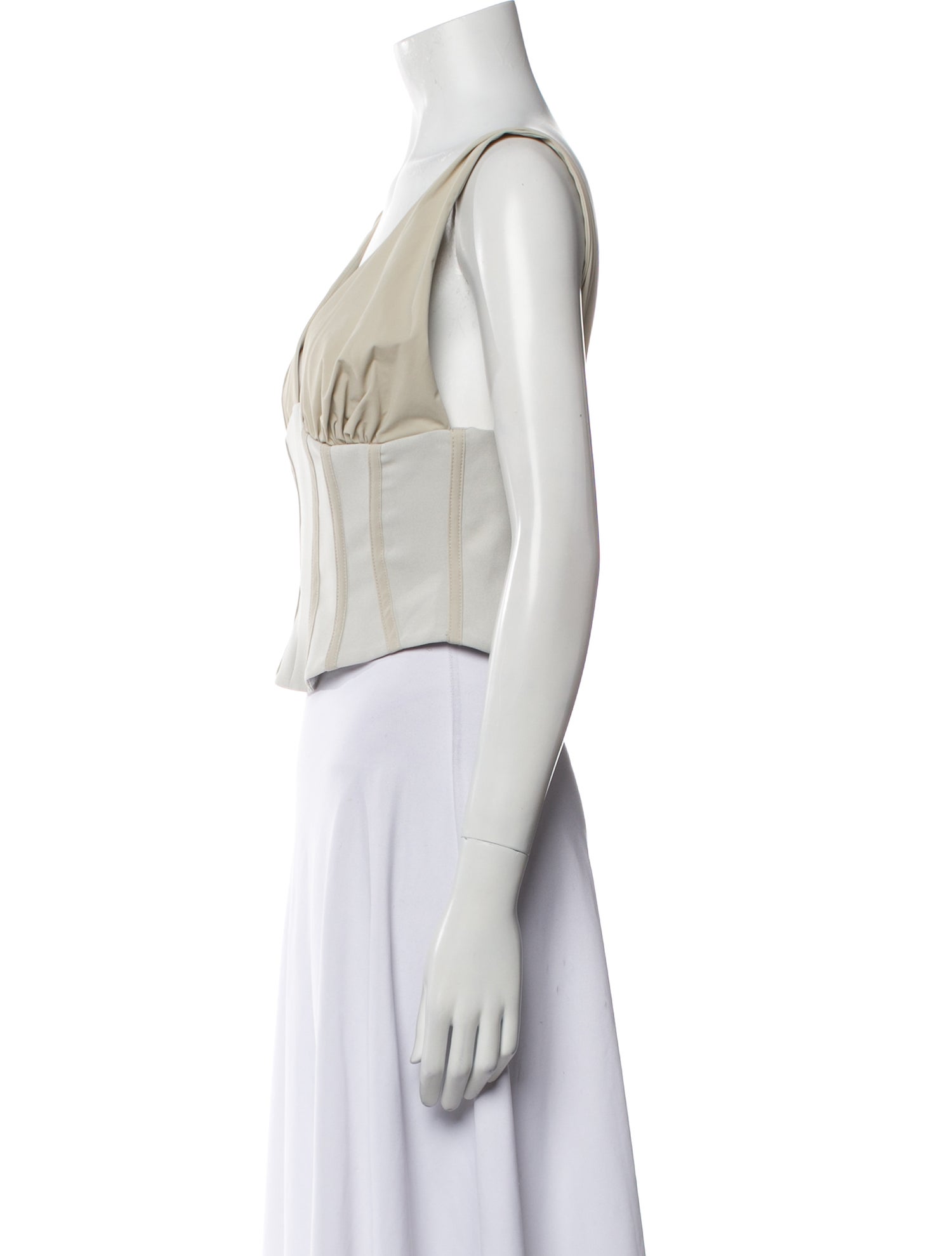 Paris Georgia Square Neckline Sleeveless Crop Top w/ Tags