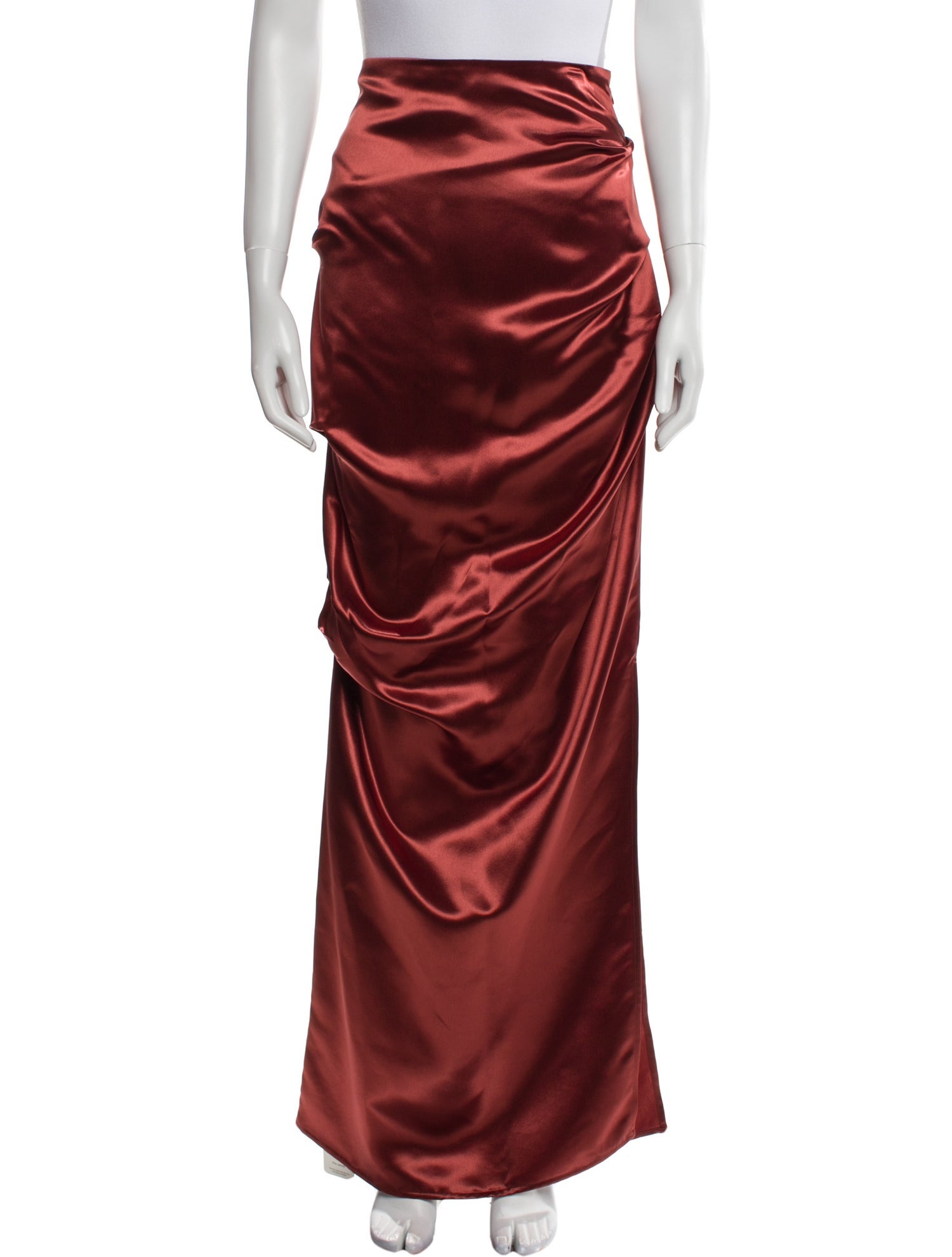 Paris Georgia Pleated Accents Long Skirt w/ Tags