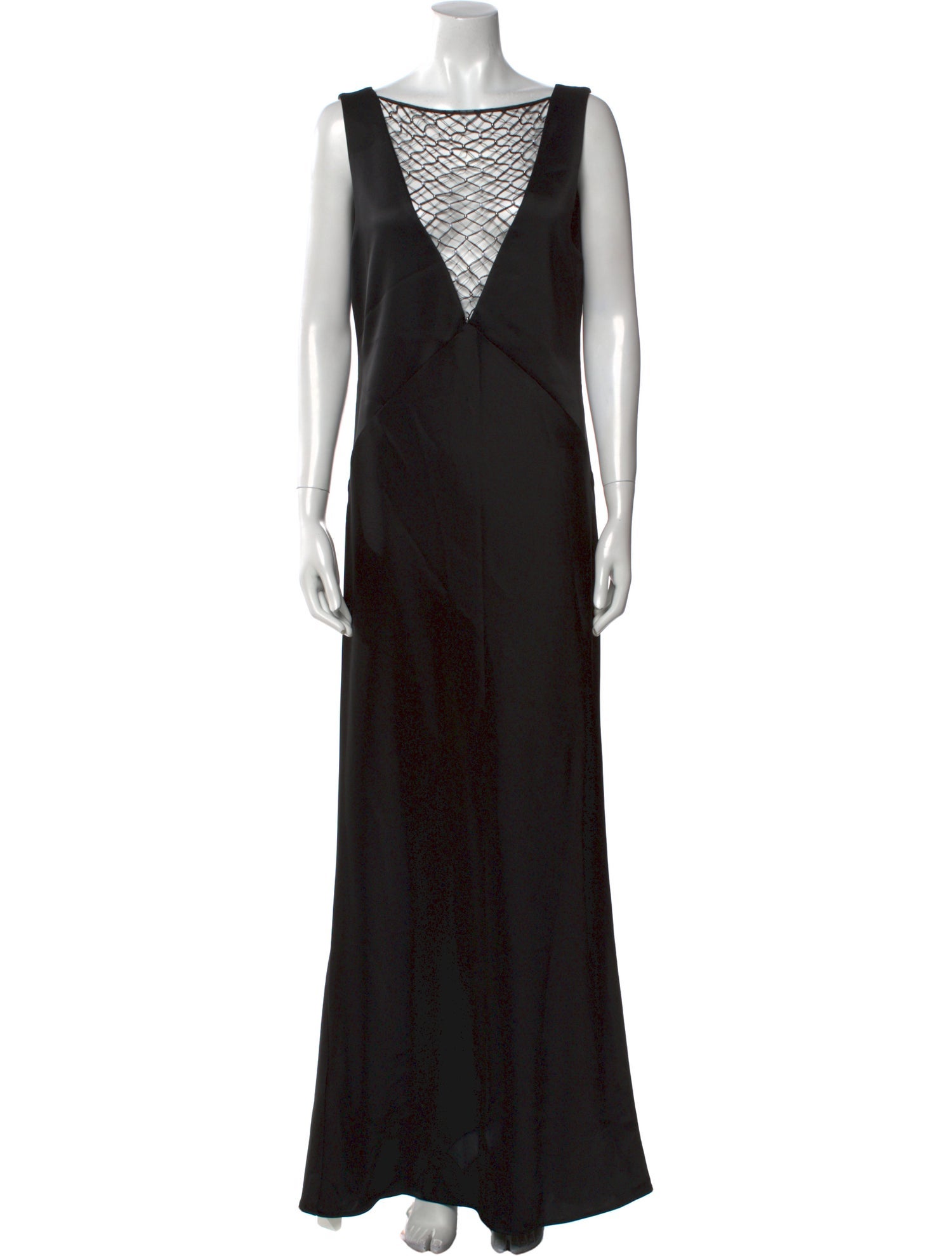 Paris Georgia Bateau Neckline Long Dress