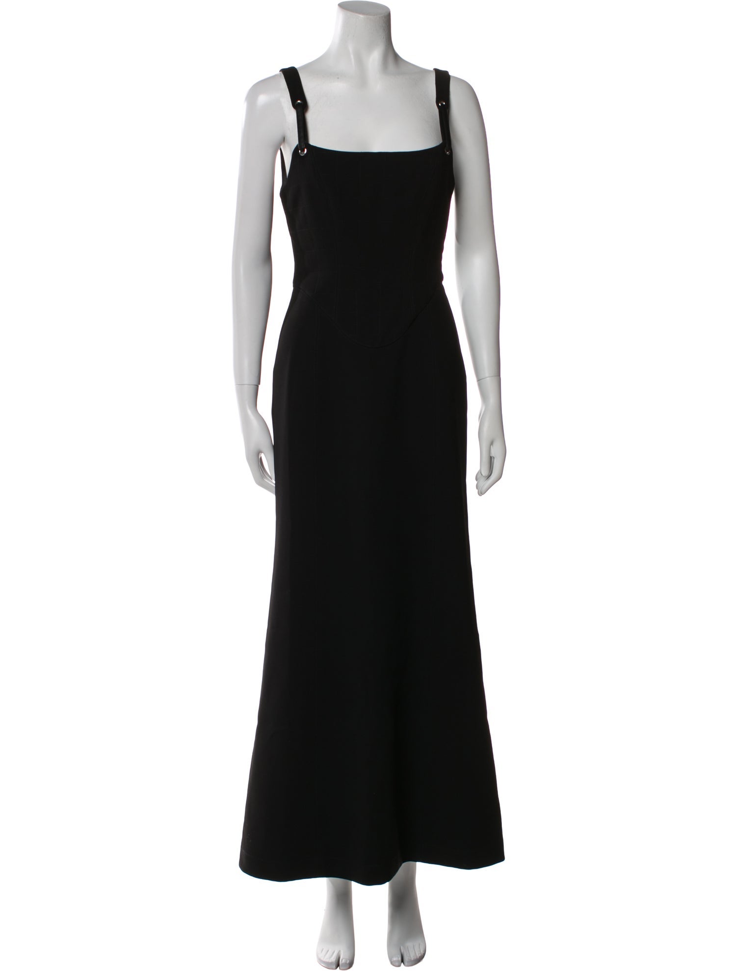 Paris Georgia Square Neckline Long Dress