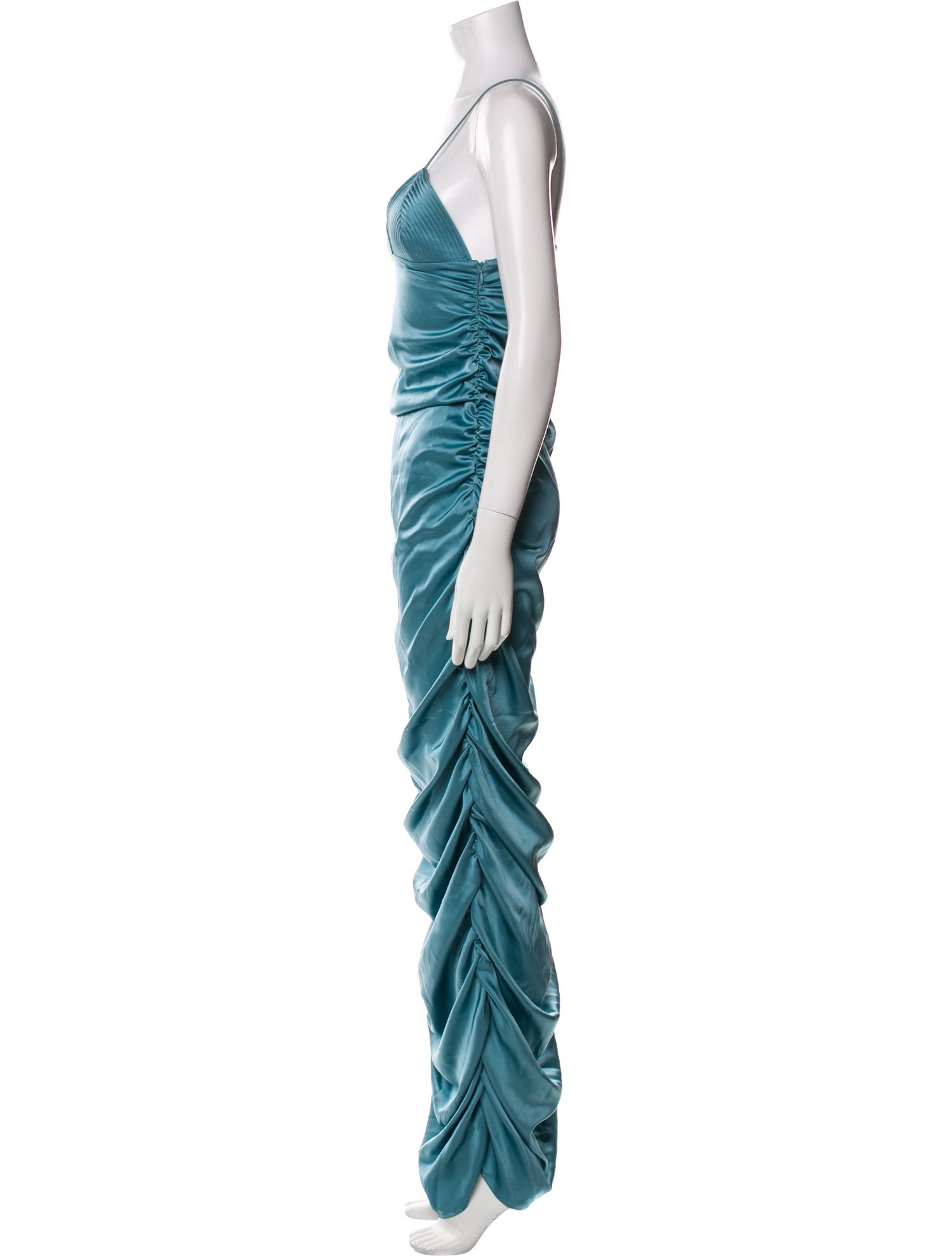 Paris Georgia Square Neckline Long Dress