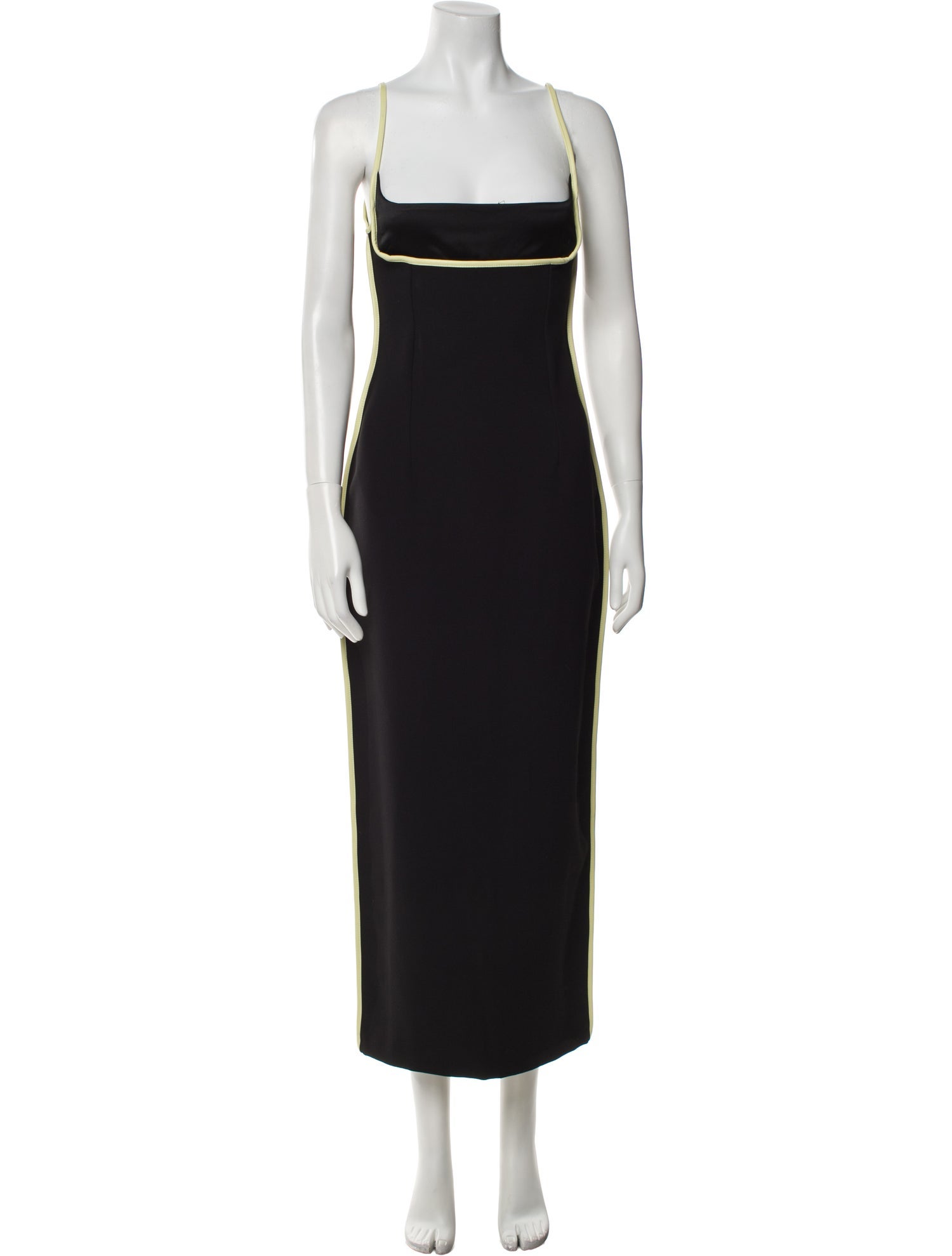 Paris Georgia Square Neckline Long Dress