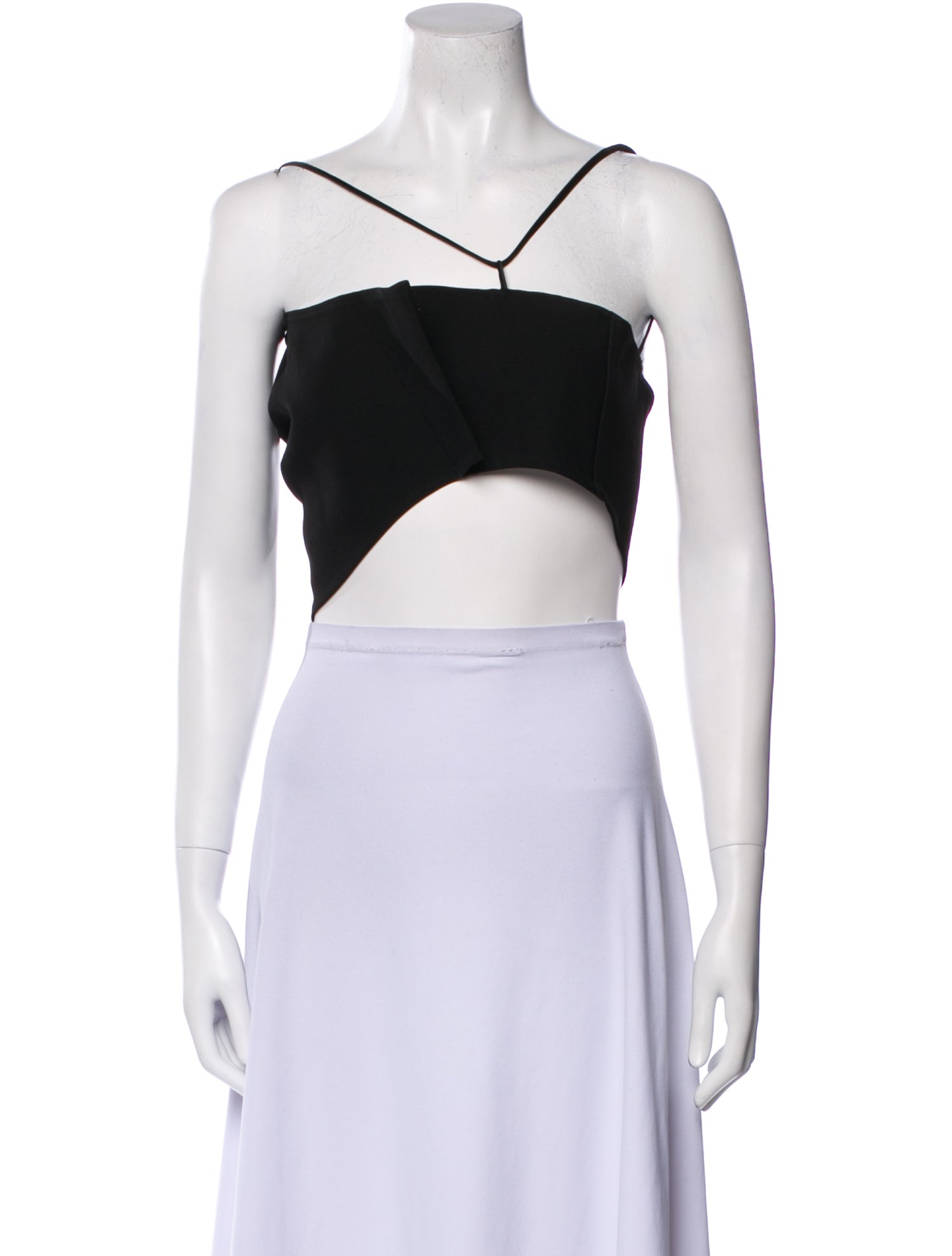 Paris Georgia Halterneck Sleeveless Crop Top