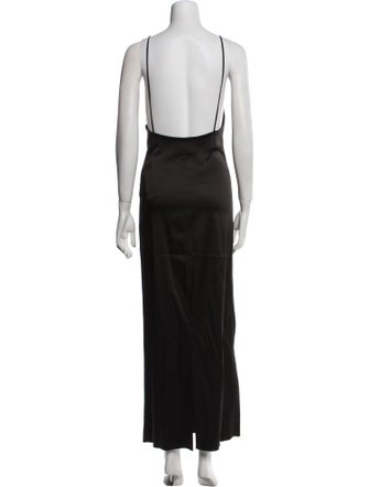 Paris Georgia Square Neckline Long Dress