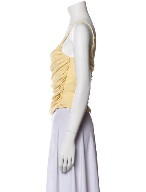 Paris Georgia Scoop Neck Sleeveless Crop Top