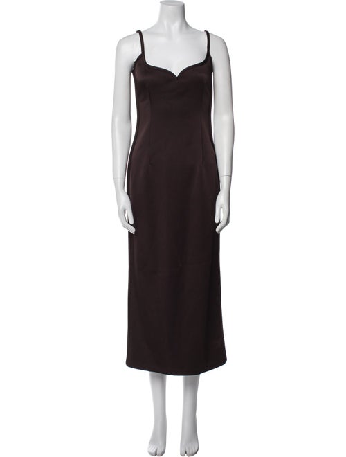 Paris Georgia Square Neckline Long Dress