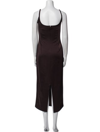 Paris Georgia Square Neckline Long Dress