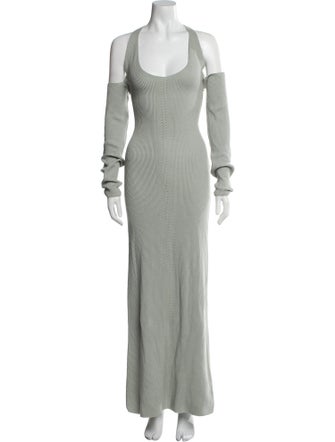 Paris Georgia Scoop Neck Long Dress