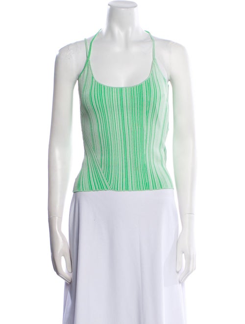 Paris Georgia Striped Scoop Neck Top