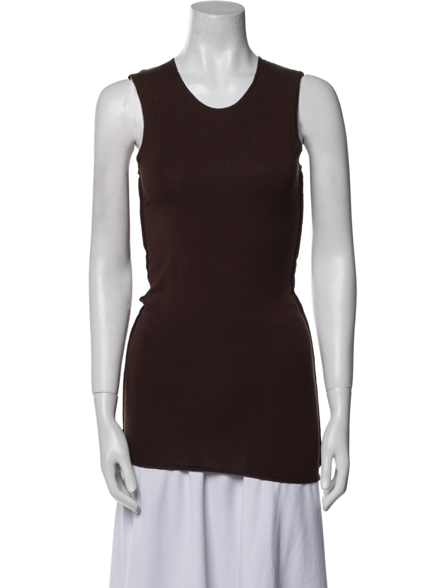 Paris Georgia Scoop Neck Sleeveless Top