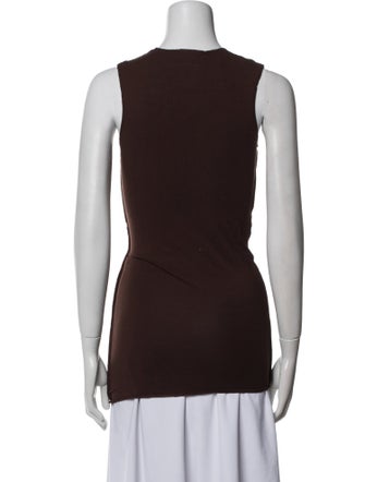 Paris Georgia Scoop Neck Sleeveless Top