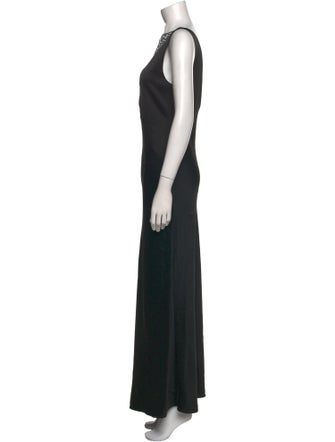 Paris Georgia Bateau Neckline Long Dress