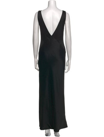 Paris Georgia Bateau Neckline Long Dress