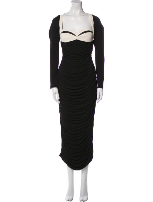 Paris Georgia Square Neckline Long Dress