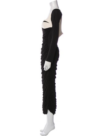 Paris Georgia Square Neckline Long Dress