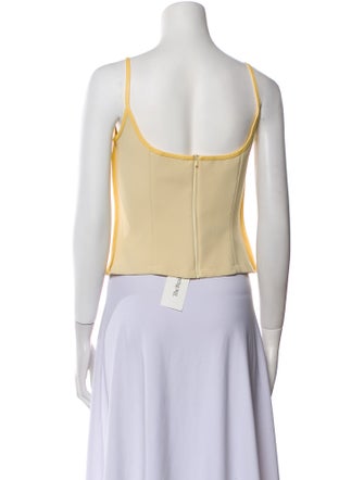 Paris Georgia V-Neck Sleeveless Crop Top