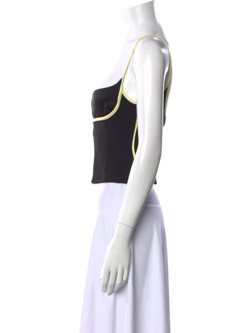 Paris Georgia Printed Square Neckline Crop Top