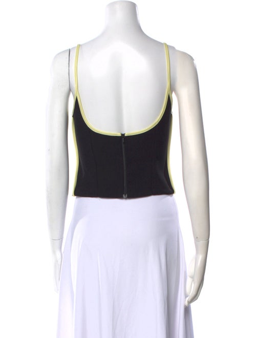 Paris Georgia Printed Square Neckline Crop Top