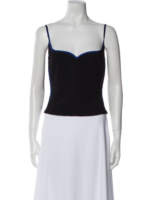 Paris Georgia Square Neckline Sleeveless Crop Top