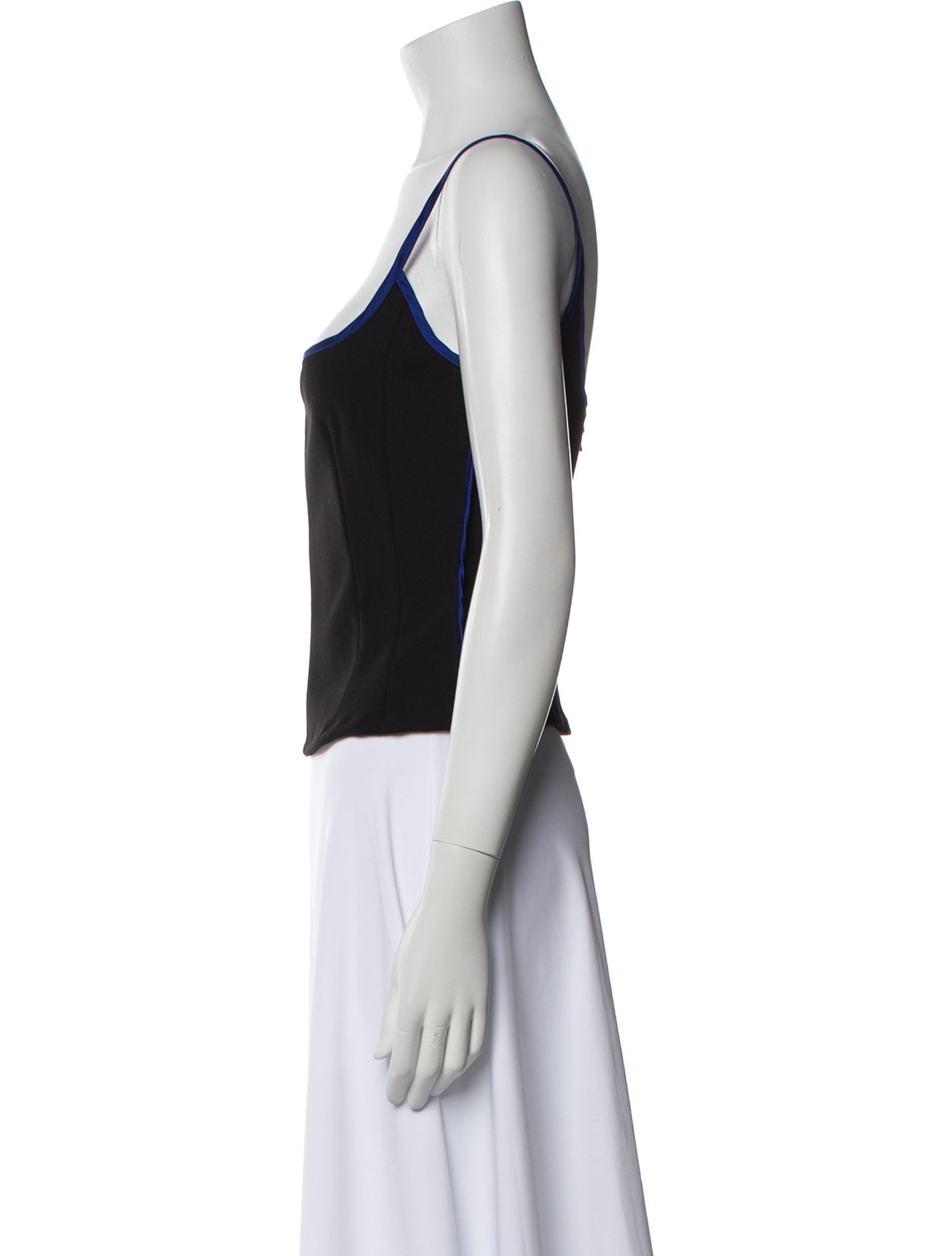 Paris Georgia Square Neckline Sleeveless Crop Top