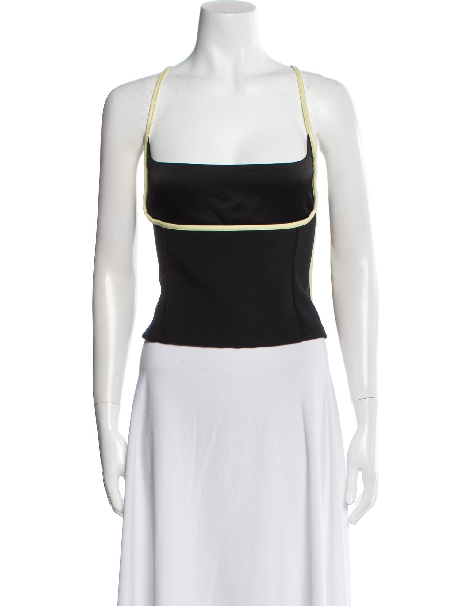 Paris Georgia Square Neckline Sleeveless Top