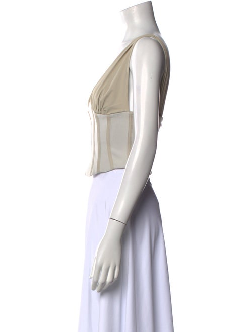 Paris Georgia V-Neck Sleeveless Crop Top