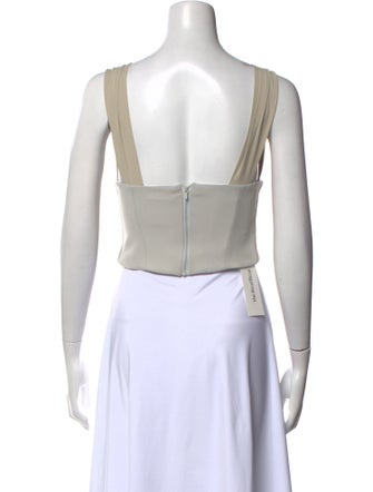 Paris Georgia V-Neck Sleeveless Crop Top