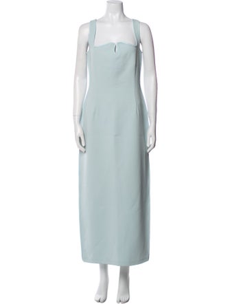 Paris Georgia Square Neckline Long Dress