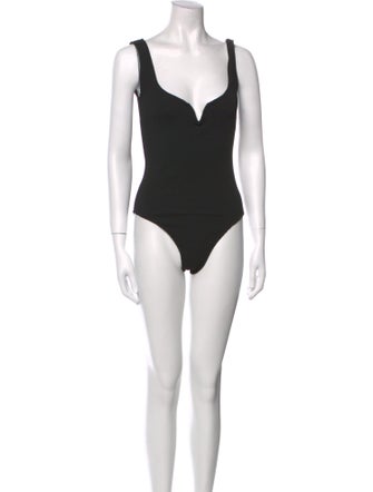 Paris Georgia Silk Square Neckline Bodysuit