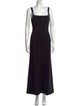 Paris Georgia Square Neckline Long Dress