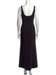 Paris Georgia Square Neckline Long Dress