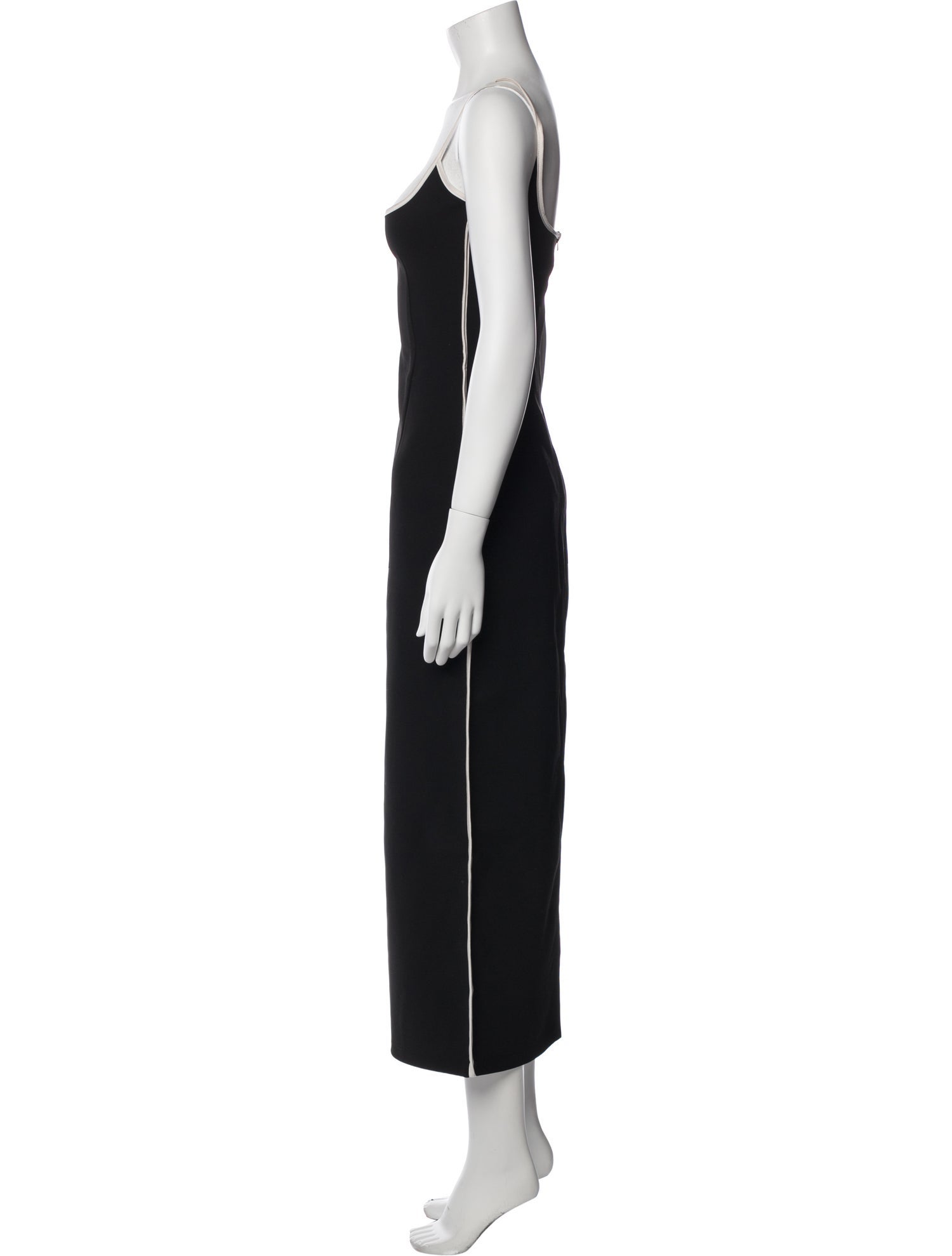 Paris Georgia Square Neckline Long Dress