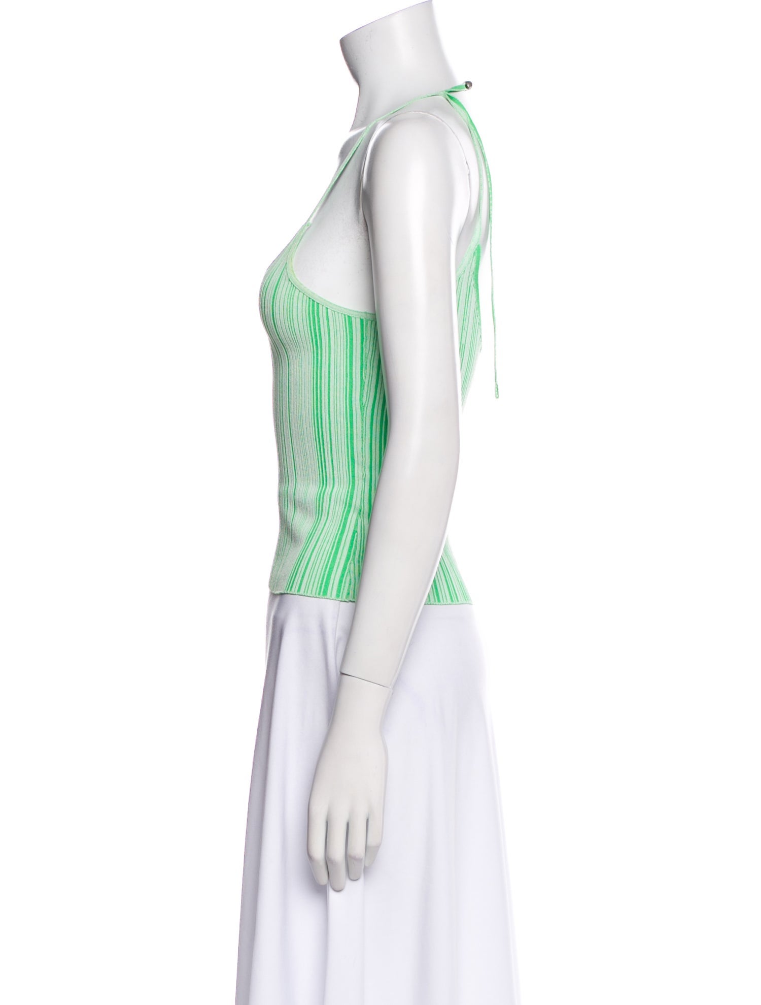 Paris Georgia Striped Scoop Neck Top