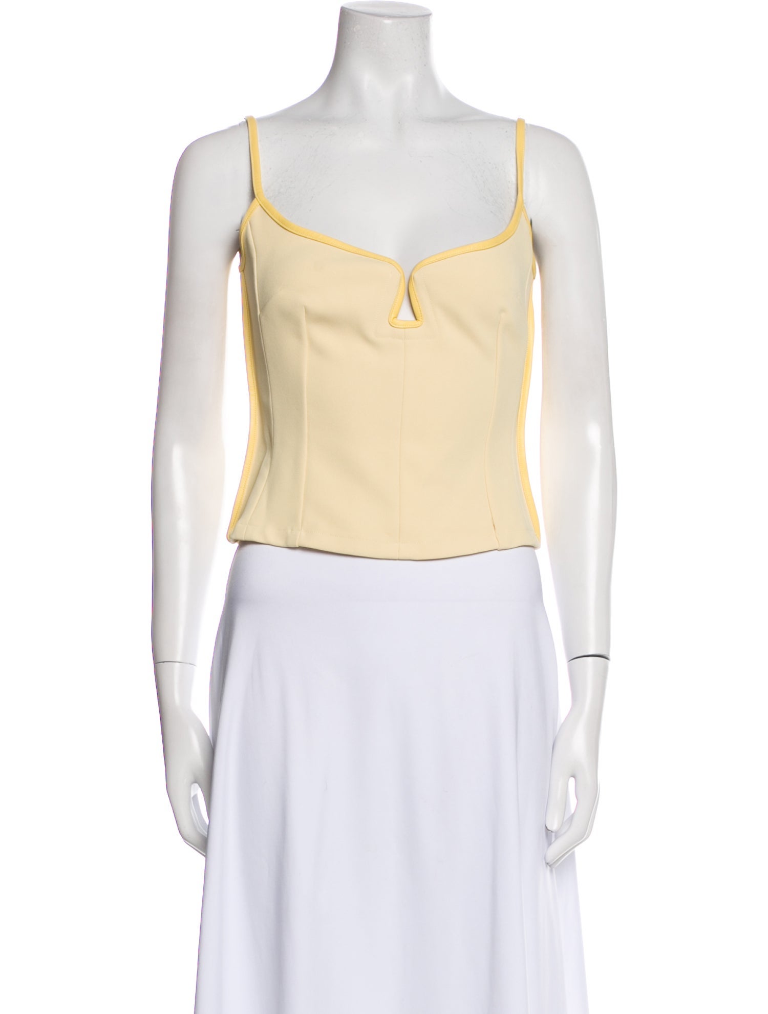 Paris Georgia V-Neck Sleeveless Crop Top w/ Tags