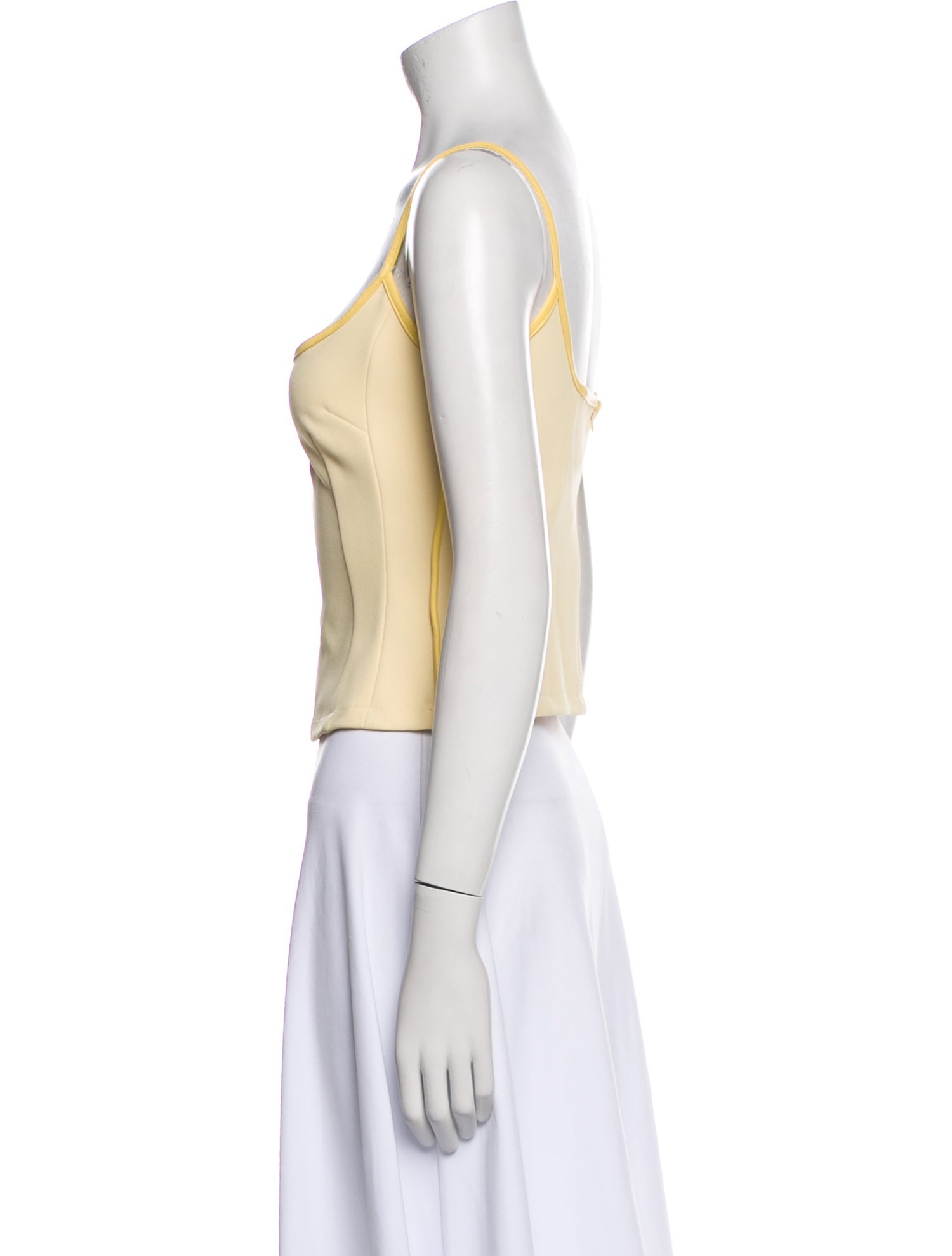 Paris Georgia V-Neck Sleeveless Crop Top w/ Tags