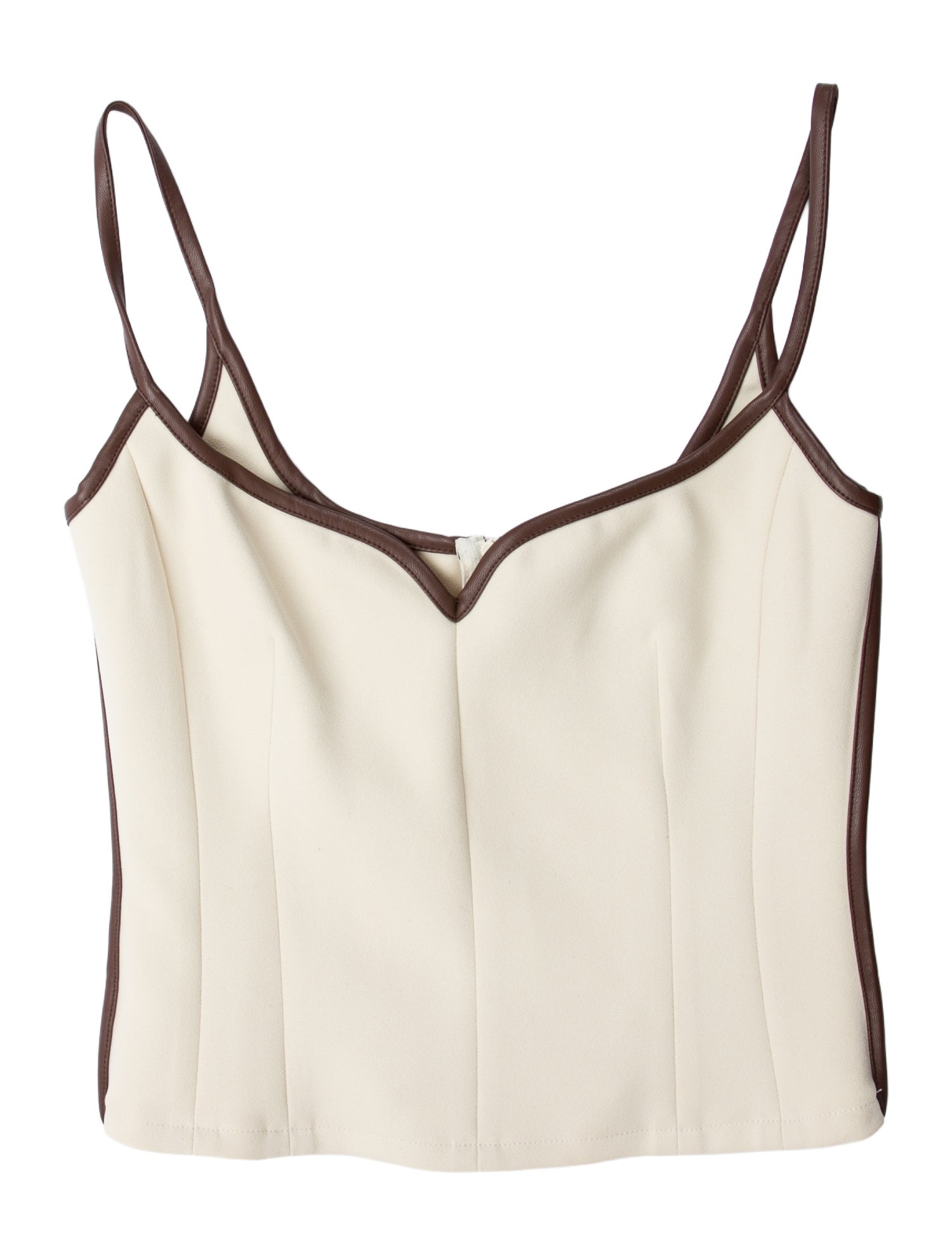 Paris Georgia Square Neckline Sleeveless Crop Top w/ Tags