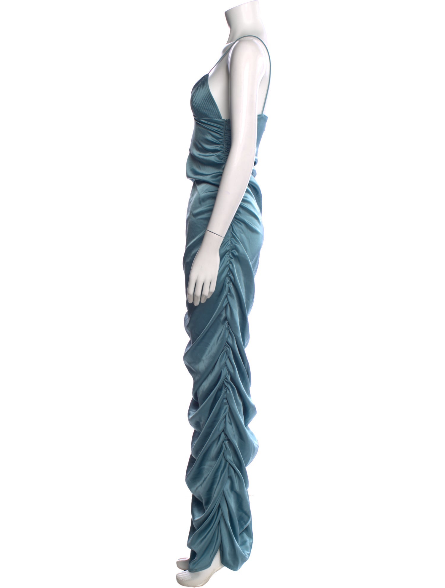 Paris Georgia Square Neckline Long Dress